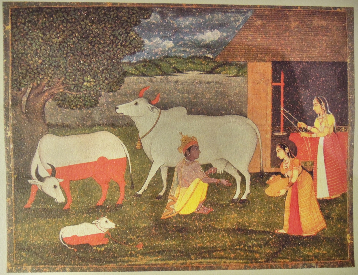Старинные миниатюры по мотивам "Бхагавата Пураны"